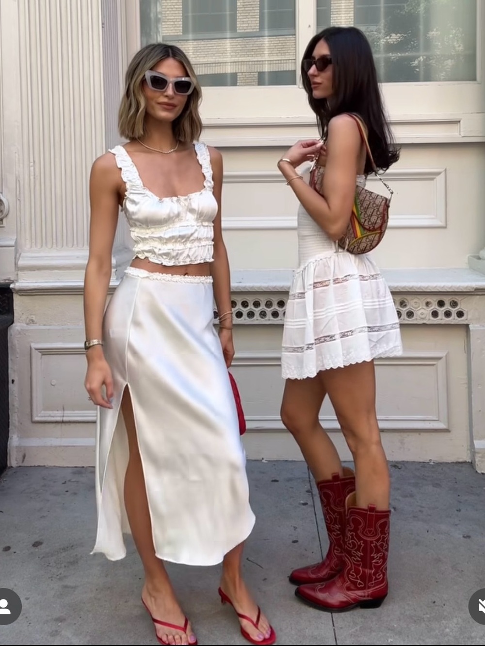 Zara Cream Satin Ruffle Crop Camisole